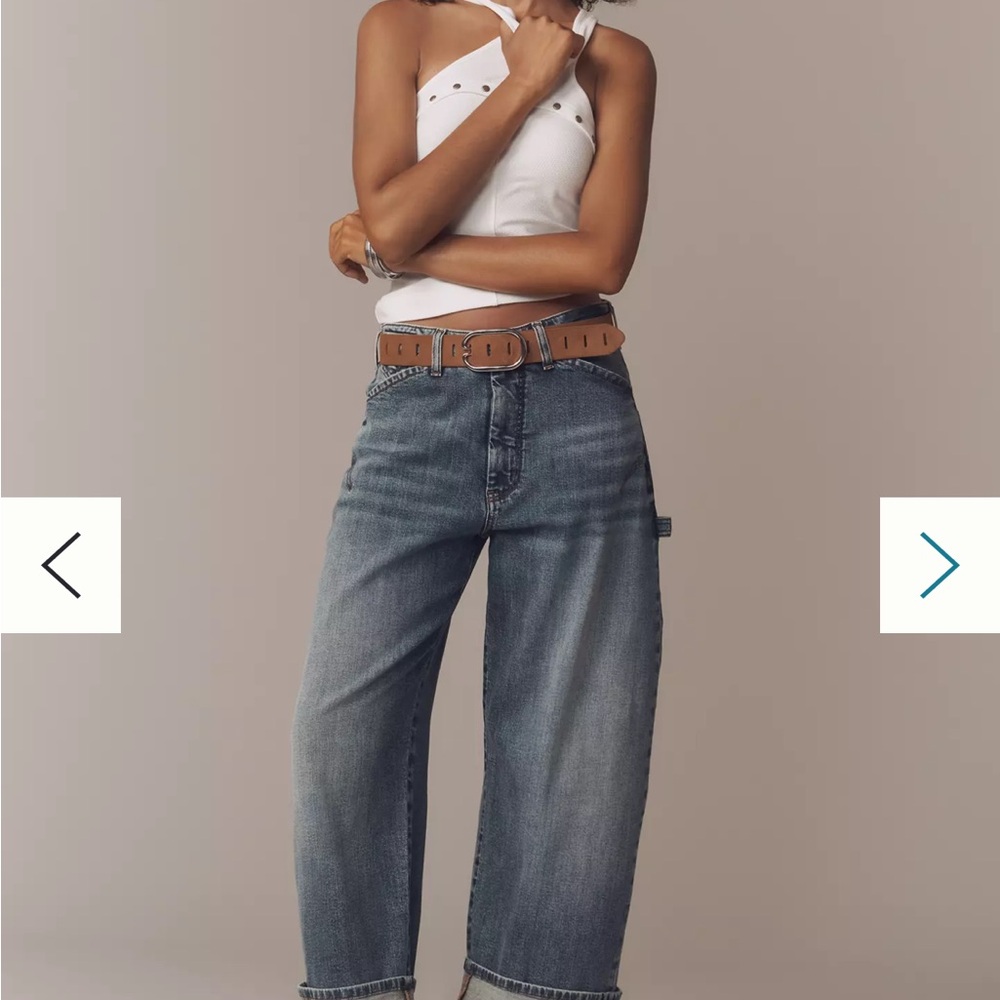 ANTHROPOLOGY Kayden Barrel Carpenter Jeans 27P